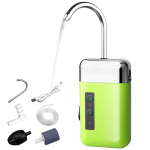 V&auml;liskasutatav kaasaskantav mini&otilde;hupump &otilde;huhapnikupump &otilde;hukivitoruga, kolm-&uuml;hes sensoriga USB-laadimine roheline