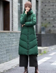 Naiste pikk &otilde;huke sulejope kapuutsiga paksu mantliga sulejope, puuvillane polsterdus 5XL roheline