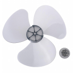 12-tolline kolmeleheline majapidamises kasutatava ventilaatori tera koos mutrikattega ventilaatori labadega seisva ventilaatori jaoks