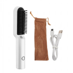 Professionaalne sirgete juuste kamm juhtmevaba laetav juuksesirgendaja ja lokirull Perfect Straight punane