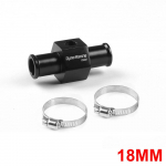Dynoracing musta vee temperatuuri n&auml;idik Radiaatori temperatuuri vee temperatuuri liitetoru andur 18 mm 20 mm 22 mm 24 mm vooliku adapter 18MM must