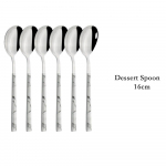 6/30 tk valge h&otilde;bedane s&ouml;&ouml;giriistade komplekt nuga kahvel kohv tee lusikas s&ouml;&ouml;giriistade komplekt roostevabast terasest h&otilde;ben&otilde;ude k&ouml;&ouml;gin&otilde;ude komplekt 6pcs Dessert Spoon valge/h&otilde;be