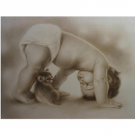 5D isetehtud teemanttikandid Elav beebi t&auml;isteemantmaal Ristpistes &uuml;mmargune teemantmosaiik K&auml;sit&ouml;&ouml; Full Round 20x30CM