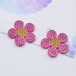 15 tk. V&auml;rvilised peale&otilde;mmeldud isetegemise k&auml;sit&ouml;&ouml;d Armsad Floret Scrapbooking Lilleplaastrid Aplikatsioonid Rhinestone'i lilled roosa