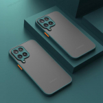Matt k&otilde;va telefoni&uuml;mbris Samsung Galaxy M12 M22 M32 M52 A12 A22 4G 5G SM-A125F A125M A125M Armor TPU k&otilde;va arvuti kaamera objektiivi kaitsekate A22 5G tumeroheline v&auml;rv