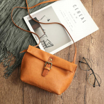Johnature ehtsast nahast mini Crossbody kotid naistele Vintage naturaalsest pehmest veisenahast &uuml;hev&auml;rvilised mitmek&uuml;lgsed lihtsad &otilde;lakotid kollane