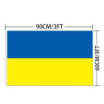 Sinine Kollane Ua Ukr Ukraina lipp kaunistamiseks 60X90/90X150cm 60x90cm