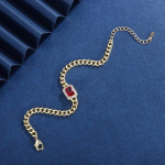 SACE GEMS vasesulamist ristk&uuml;likukujuline 6 * 8 mm tsirkoon k&auml;ev&otilde;ru on stiilne ja l&auml;bim&otilde;eldud pulmakingitus t&uuml;druks&otilde;pradele punane