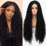 MERISIHAIR s&uuml;nteetiline lokkis parukas mustanahalistele naistele Afro lokkis parukas Kuumakindel kiust laineline parukas naiste Cosplay peor&otilde;ivastele 30inches