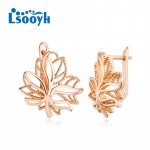 LSOOYH Leaf Clip K&otilde;rvar&otilde;ngad Roosa kullav&auml;rvi Moodne k&otilde;rvar&otilde;ngas Naistele &Otilde;&otilde;nesk&otilde;rvar&otilde;ngad Ehted A