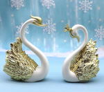 2 tk Luik minifiguur Kodukaunistused Kuju Kingitus Auto sisekujundus Moodne skulptuur Pulmakook Armastuse Topper Dekoratsioon kuld