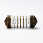 Cryptex Da Vinci Code Mini Cryptex Lock puslekarbid peidetud lahtritega Aastap&auml;eva romantilised s&uuml;nnip&auml;evakingitused s&otilde;brap&auml;evaks 13.5x5.5x5.5cm valge