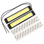 Ruudukujuline COB 2tk Painduv painduv LED-auto DRL Veekindel p&auml;evas&otilde;idutuli Udutulelaternate funktsioonid Lamp