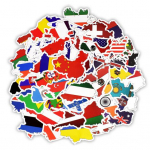 50 tk armas PVC-kaunistus korduvkasutatav veetass kohver rula mootorratta grafiti kleebised lastele kingituste v&auml;ljal&otilde;igete album