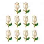 10 tk. Nail Art Decor Mittepleekuv isetegemise sulam peen 3D manik&uuml;&uuml;r S&auml;rav k&auml;sit&ouml;&ouml; tulbikaunistus iluvarustus