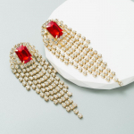 Naiste k&otilde;rvar&otilde;ngad Liialdatud kristallist tutik&otilde;rvar&otilde;ngad Naiselikud Premium sulamist pikad rippk&otilde;rvar&otilde;ngad OneSize roheline