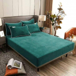 Talvine pehme lina, tahke flanellist elastne riba, paigaldatud lina madratsi kaitsekate samet voodikate Madratsi kate 90x200x20cm hall