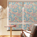 Akna privaatsuskile Dekoratiivne aknaklambrid 3D-aknakleebised Staatilised kleebised Mittekleepuvad l&uuml;kandukse klaaskiled UV-blokeeringud 45*100cm