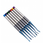 7 tk/komplekt hambaravi hammaste v&auml;ljat&otilde;mbamise t&ouml;&ouml;riistade komplekt titaanisulamist implantaadi instrument Hambaravi liftikomplekt hamba eemaldamise juurehammas wkc5t9-1-