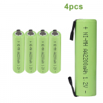 CITYORK AA laetav aku 1,2 V AA NiMH 2200 mAh 2A akud koos keevituslappidega Philipsi elektrilise pardli habemenuga hambaharja jaoks 4 PCS