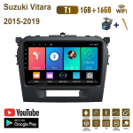 Androidi autoraadio Carplay Suzuki Vitara 2015-2019 multimeedia videopleier GPS-navigatsioonis&uuml;steemiga WIFI 2+32GB 1+16GB gray