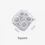 1 tk Kingapesu hoiukott pesumasin erihoolduspesukott kodumajapidamises kasutatava jalan&otilde;ude pesukott v&otilde;rkkott deformatsioonivastane round valge