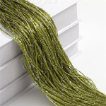 Luksuslik kristallkardina v&auml;lkjoon L&auml;ikiv tuttist string kardina ukse aken ruumijagaja l&auml;ikiv h&otilde;bedase joonega kardin Kodukaunistus 300x200cm