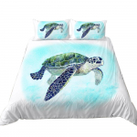 Kodune voodipesukomplekt Marine Animal tekikate Padjakate Magamistoa voodipesukomplekt EU t&auml;issuuruses &uuml;he-/kaheinimesevoodi Kodukaunistus Baby 100x135cm