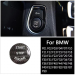 S&uuml;sinikkiust k&auml;ivituspeatusnupu mootori s&uuml;&uuml;tel&uuml;liti kaitsekleebis BMW F10 F20 F15 F21 F32 F36 F02 F11 F90 jaoks punane