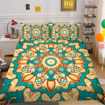 Bohemian Style voodipesukomplekt Datura mustriga tekikate Kodune voodipesu t&auml;issuuruses &uuml;he-/kaheinimesevoodi Baby 100x135cm