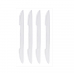 4 tk Auto Ukse Kokkup&otilde;rkevastased Ribad ABS Kaar Paksendatud Auto Ukse Tahavaatepeegli Kaitse Kleepsud Riba Auto Kleebis 4pcs clear