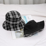 Naiste m&uuml;tsid Must valge ruuduline Klassikaline disain Kahepoolne kulumism&uuml;ts Spring Sun Lady Kaunis kingitus Luksuslik Panama &auml;mbrik&uuml;bar 56-58cm