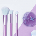 6 TK/SET Purple Meigipintsel Fiber Harjastega Meigipintsel Puuder Puff Silmamask Lahtine Puudripintsel