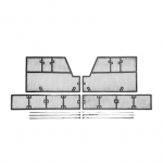 Toyota RAV4 2022 XA50 XA 50 roostevabast terasest esiv&otilde;rega putukakaitse jaoks For Toyota RAV4 XA50