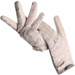 Pitsist nahkkindad Mustad l&uuml;hikesed lambanahast kindad S beež