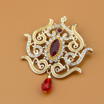 Naiste kullav&auml;rvi Crystal Pross Pross pruutidele Pulmalilled Ehted punane