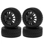 4tk kaugjuhtimispuldiga v&otilde;idus&otilde;iduauto 68 * 45 * 27 mm rehvid maanteel Rehvivahetus Tamiya TT01 TT02 XV01 jaoks must