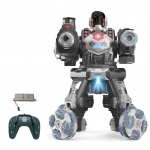 Robotm&auml;nguasi, 2,4G kaugjuhtimispuldiga Robot, 4 rattaveoga veepommiga pihustatav robotm&auml;nguasi koos valgusmuusikaga 2 1 Remote Control h&otilde;be