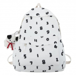 Naiste trendikas number uus printimine naistele nailon s&uuml;learvuti raamatukott Daam vaba aeg kolledži seljakott T&uuml;druk armas reisi koolikotid mood With bone doll must