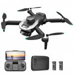 Kaugjuhtimispuldiga droon kaameraga 8K kahe kaameraga takistuste v&auml;ltimine WiFi FPV harjadeta optiline mootor 1 battery must