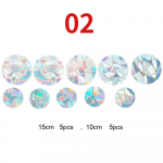 Murdumispeegli vikerkaareefektiga prismad aknakleebised Kodu Magamistuba Staatiline elekter PVC-klaasist kleebised Seinakleebised 01