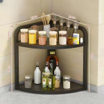 2/3 tasandi nurgas hoiustamisriiul kappide jaoks Vannituba K&ouml;&ouml;gis Korraldage 2 Tier