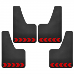 Pritsmekaitsed Fiat 500 500C 500L 500X 500e Abarth 595 695 Racing Porilapid Porilapid Porilauad Poritiibade noolem&auml;rk 4Pcs With Stickers