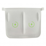 Keskkonsool Juhtmeta laadimismatt Silikoon Libisemisvastane Veekindel helendav Pimedas Autosisustus Aksessuaarid Telefoni Juhtmeta laadimispadja padi valge