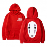 Anime Spirited Away No Face Meeste graafiline kapuuts Unisex 90ndate Manga Harajuku dressipluus Unisex Naiste mood vabaaja suuremahulised kapuutsid 3XL