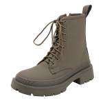 Naiste poolsaapad, ehtsast nahast 2023, uued talvised soojad karusnahast kontsad kingad Naiste platvormiga l&uuml;hikesed saapad, naiste jalatsid 35 must