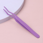 Kunstripsmepintsetid Kunstripsmete aplikaator roostevabast terasest ripsmepikenduseks koolutaja n&auml;pitsa klambriga meigit&ouml;&ouml;riistad must