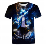 Anime Soolo tasandus T-s&auml;rk Meeste Naiste suvemood 3D-prindiga T-s&auml;rk vabaaja Harajuku stiilis T-s&auml;rk T&auml;navar&otilde;ivad Suured topid XXXL