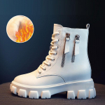 Tellige suurem Martin Boots Naiste kingad Wild Plus Velvet s&uuml;gis- ja talvised puuvillased jalatsid Paksu tallaga l&uuml;hikesed saapad 39 beež