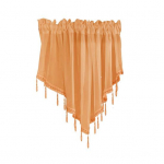 &Uuml;hev&auml;rviline kolmnurga kujuga k&ouml;&ouml;k L&uuml;hike kardin aken Valance Drape Home Decor ingver
